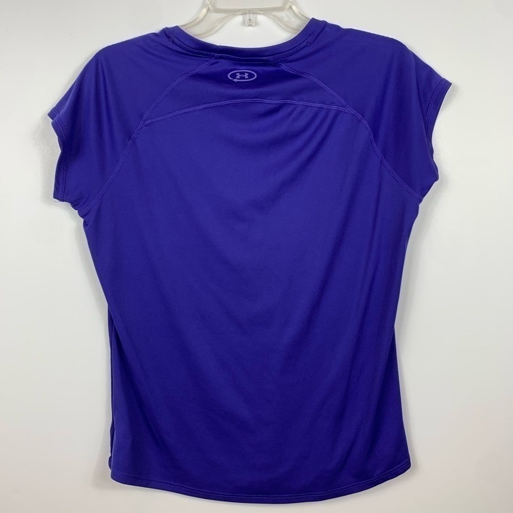 UNDER AMOUR Purple Activewear Fitted T-shirt WOMENS Large - Picture 5 of 8